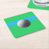 Golfbal papier onderzetters (Schuin)