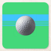 Golfbal papier onderzetters (Voorkant)