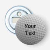 Golfbal past Persoonlijke de Kleur van de Doopvont Button Flesopener (Voorkant)