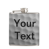 Golfbal past Persoonlijke de Kleur van de Doopvont Heupfles (Voorkant)