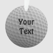 Golfbal past Persoonlijke de Kleur van de Doopvont Ornament (voorkant)