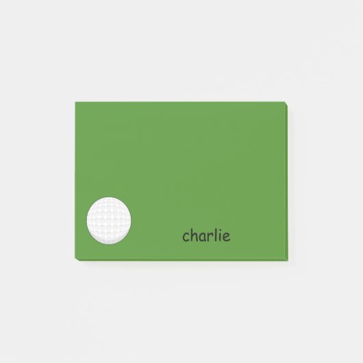 Golfbal personaliseren post-it® notes (Voorkant)