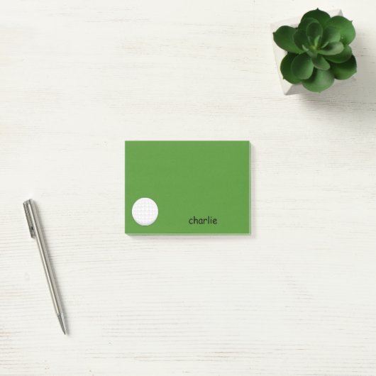 Golfbal personaliseren post-it® notes (Kantoor)