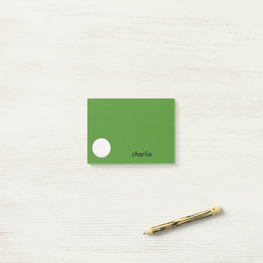Golfbal personaliseren post-it® notes (Op bureau)