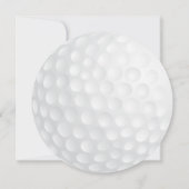 Golfbal Pre-huwelijksfeest Uitnodiging (Achterkant)