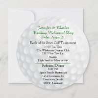 Golfbal Pre-huwelijksfeest Uitnodiging