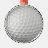 Golfbal Putjes Metalen Ornament (Voorkant)
