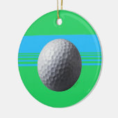 Golfbal rond ornament (Links)