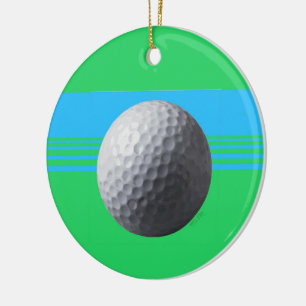 Golfbal rond ornament