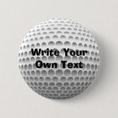 golfbal ronde button 5,7 cm (Voorkant)