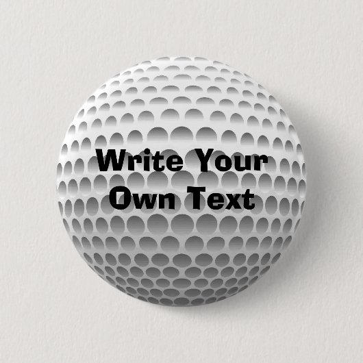 golfbal ronde button 5,7 cm (Voorkant)
