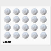 golfbal ronde sticker (Vel)