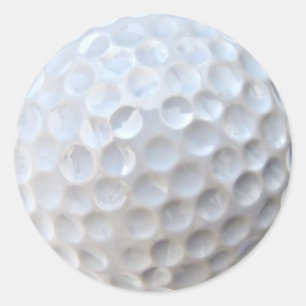 golfbal ronde sticker