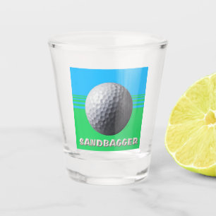 Golfbal Sandbagger schot glas