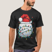 Golfbal Santa Hat Mannen Vrouwen Kerst Golfen T-shirt (Voorkant)