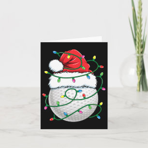 Golfbal Santa Hat Mannen Vrouwen Kerst Golfen X Kaart
