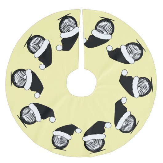 Golfbal Santa Hoed Kerstmis Kerstboom Rok (Voorkant)