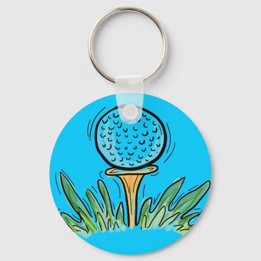 Golfbal sleutelhanger (Voorkant)