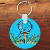 Golfbal sleutelhanger (Voorkant)