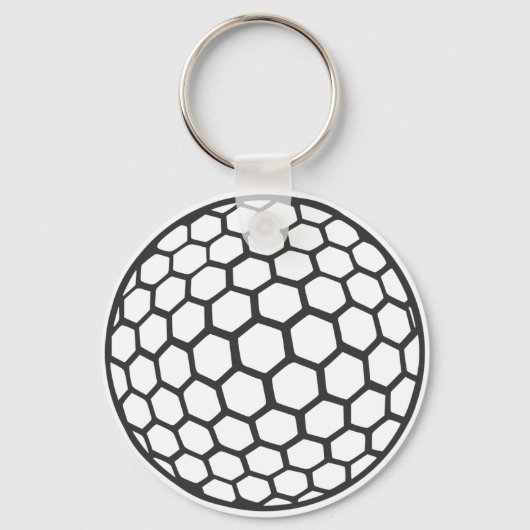 Golfbal Sleutelhanger (Voorkant)
