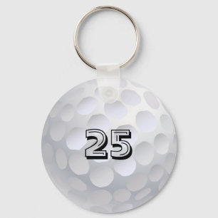 golfbal sleutelhanger