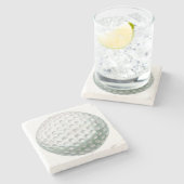 golfbal stenen onderzetter (Zijkant)