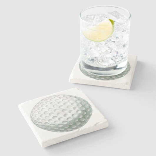 golfbal stenen onderzetter (Zijkant)