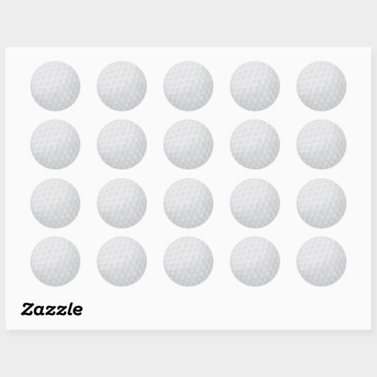 golfbal sticker (Vel)