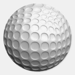 Golfbal Stickers (voeg je eigen tekst toe als je w