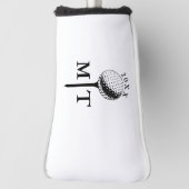 Golfbal Tee Gepersonaliseerde Initiaal Monogram Ja Golfheadcover (Draai 90)