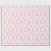 Golfbal & Tee Patroon Licht Roze Cadeaupapier (Vlak)