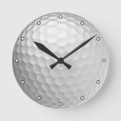 Golfbal textuur met Stippen Ronde Klok (Voorkant)
