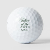 Golfbal van de Vader van de Bruidegom | Donkergroe Golfballen (Voorkant)
