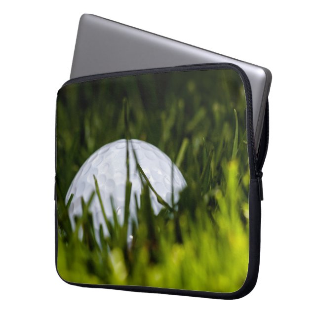 golfbal verbergende remix laptop sleeve (Voorkant Links)