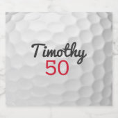 Golfbal Verjaardagsfeestje - 50ste of ander jaar Bier Etiket (Enkel label)