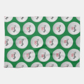 Golfbal Verjaardagsfeestje - 50ste of ander jaar Theedoek (Horizontaal)