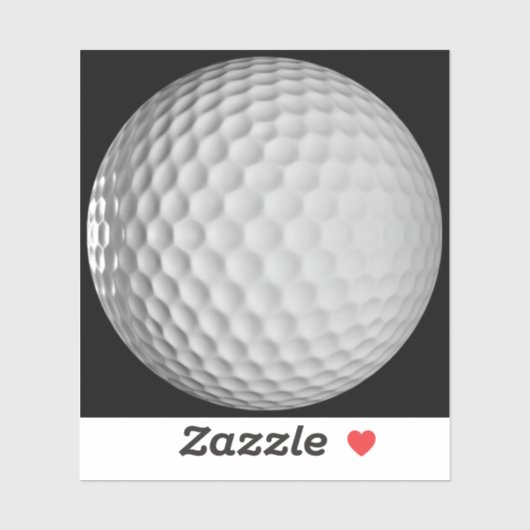 Golfbal Vinyl Sticker (Vel)