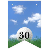 Golfbal voor 30e verjaardag Bunting Flags Vlaggetjes (Eerste vlag)