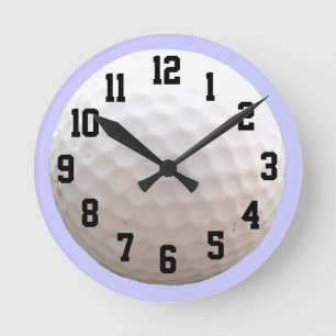 Golfbal wandklok