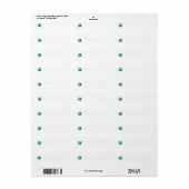 Golfbal witte retouradreslabels etiket (Full Sheet)