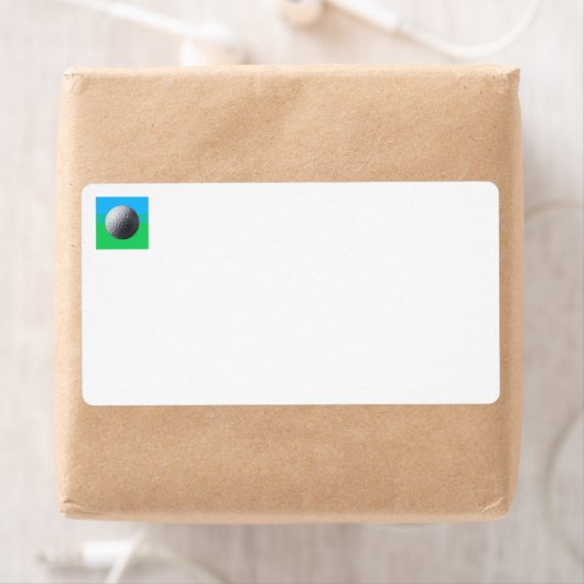 Golfbal witte verzendlabels etiket (Insitu)