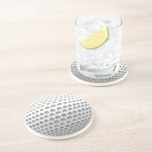 Golfbal! Zandsteen Onderzetter (Zijkant)