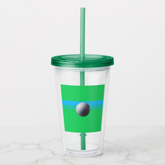 Golfbalacryltumbler Acryl Drinkbeker (Voorkant)