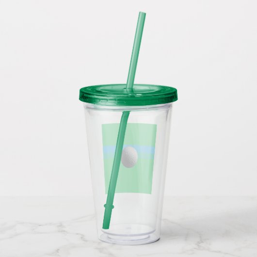 Golfbalacryltumbler Acryl Drinkbeker (Achterkant)