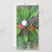 Golfbaldenkegels en evergreens Kerstmis (Voorkant)