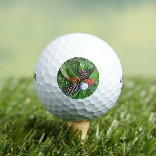 Golfbaldenkegels en evergreens Kerstmis Golfballen (Insitu Shirt)