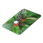 Golfbaldenkegels en evergreens Kerstmis Magneet (Linkerzijde)