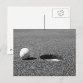 Golfbalgat Briefkaart (Voorkant / Achterkant)