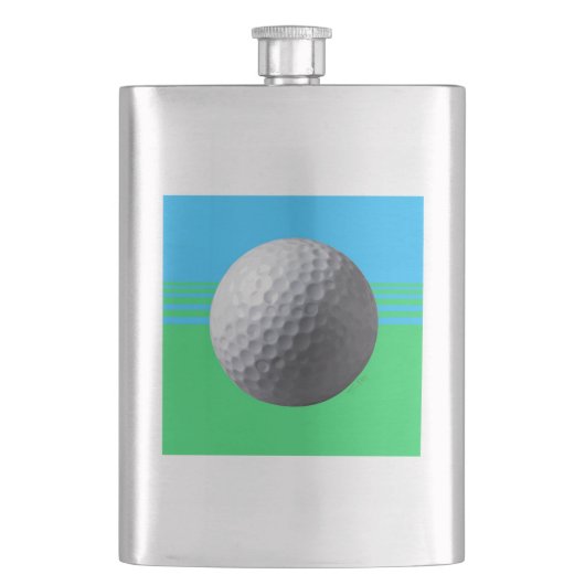 Golfbalkolf van roestvrij staal heupfles (Voorkant)