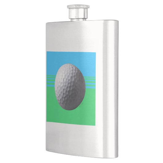 Golfbalkolf van roestvrij staal heupfles (Links)